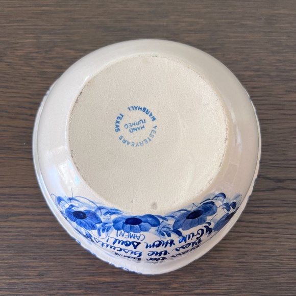 Vintage Marshall Pottery Texas‎ Heart Shaped Bowl Stoneware Rare Find - Picture 11 of 14